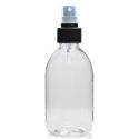 250ml Clear PET Sirop Bottle With Atomiser Spray