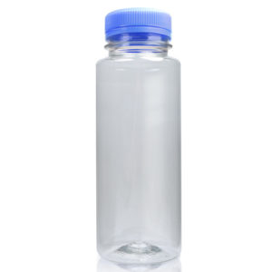 250ml slim juice bottle w light blue c