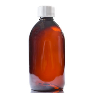 300ml Amber PET Sirop Bottle With Screw Cap