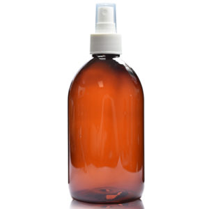 300ml Amber PET Sirop Bottle With Spray