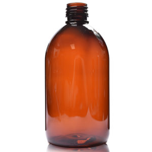 500ml Amber plastic Sirop bottle