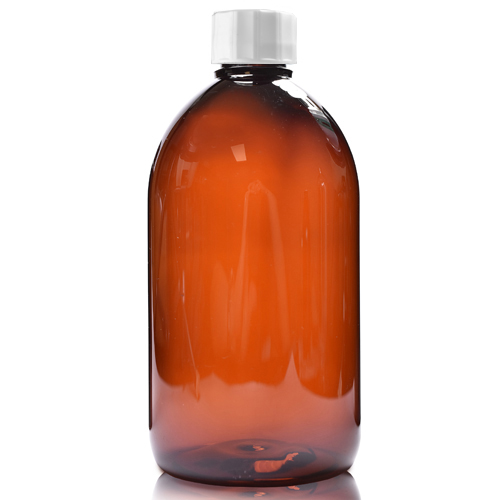 500ml Amber Sirop Bottle with Screw Cap 