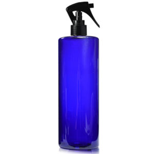 500ml Blue bottle with black trigger spray