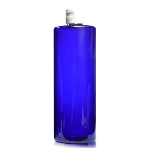 500ml Blue plastic bottle with white flip