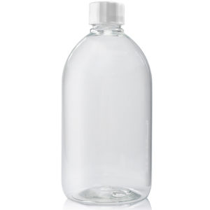 500ml Clear PET Sirop Bottle With Screw Cap