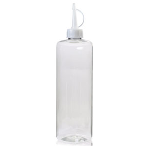 500ml Clear PET Plastic Bottle With Spout Cap
