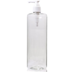 500ml Tubular bottle with white pump