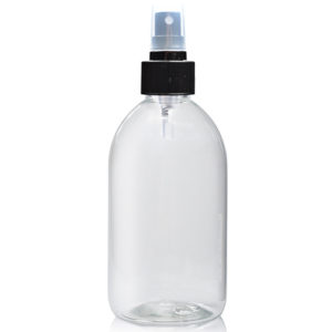 500ml Clear PET Sirop Bottle With Atomiser Spray