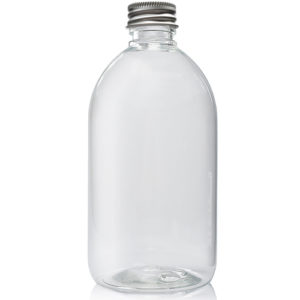 500ml Clear PET Sirop Bottle With Aluminium Cap