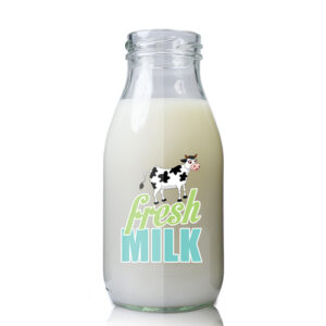 250ml Glass Milk Bottle With Twist Off Lid