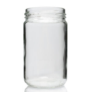 300ml Clear Glass Jar & Twist-Off Lid