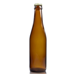 330ml Amber Glass Homebrew Bottle & Crown Cap