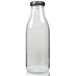 500ml Clear Glass Juice Bottle With Twist Off Cap