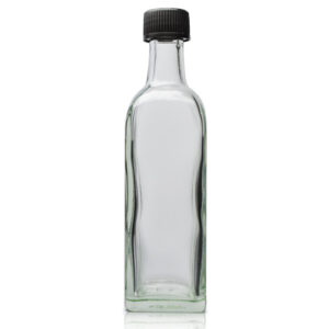 60ml Clear Glass Marasca Bottle With Black Cap