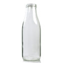 750ml Clear Glass Juice Bottle (No Cap)