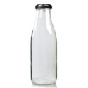 750ml Clear Glass Milk Bottle With Twist Off Cap