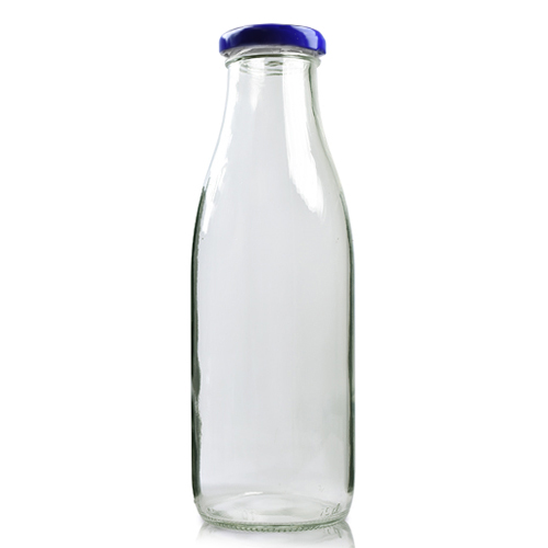 750ml Clear Glass Milk Bottle With Twist Off Cap