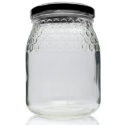 740ml Clear Glass Honey Jar With Lid